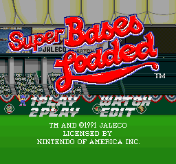 Super Bases Loaded screenshot 5 for Super Nintendo